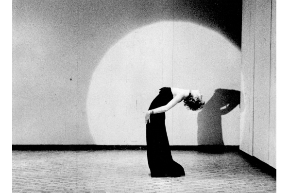 A scene from LIVES OF PERFORMERS, a film by Yvonne Rainer.